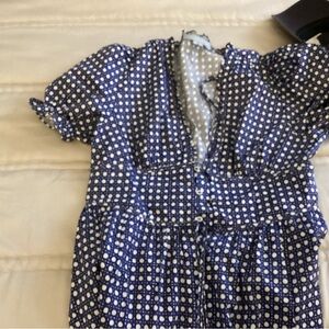 Hill House Blue and White Midi Dress